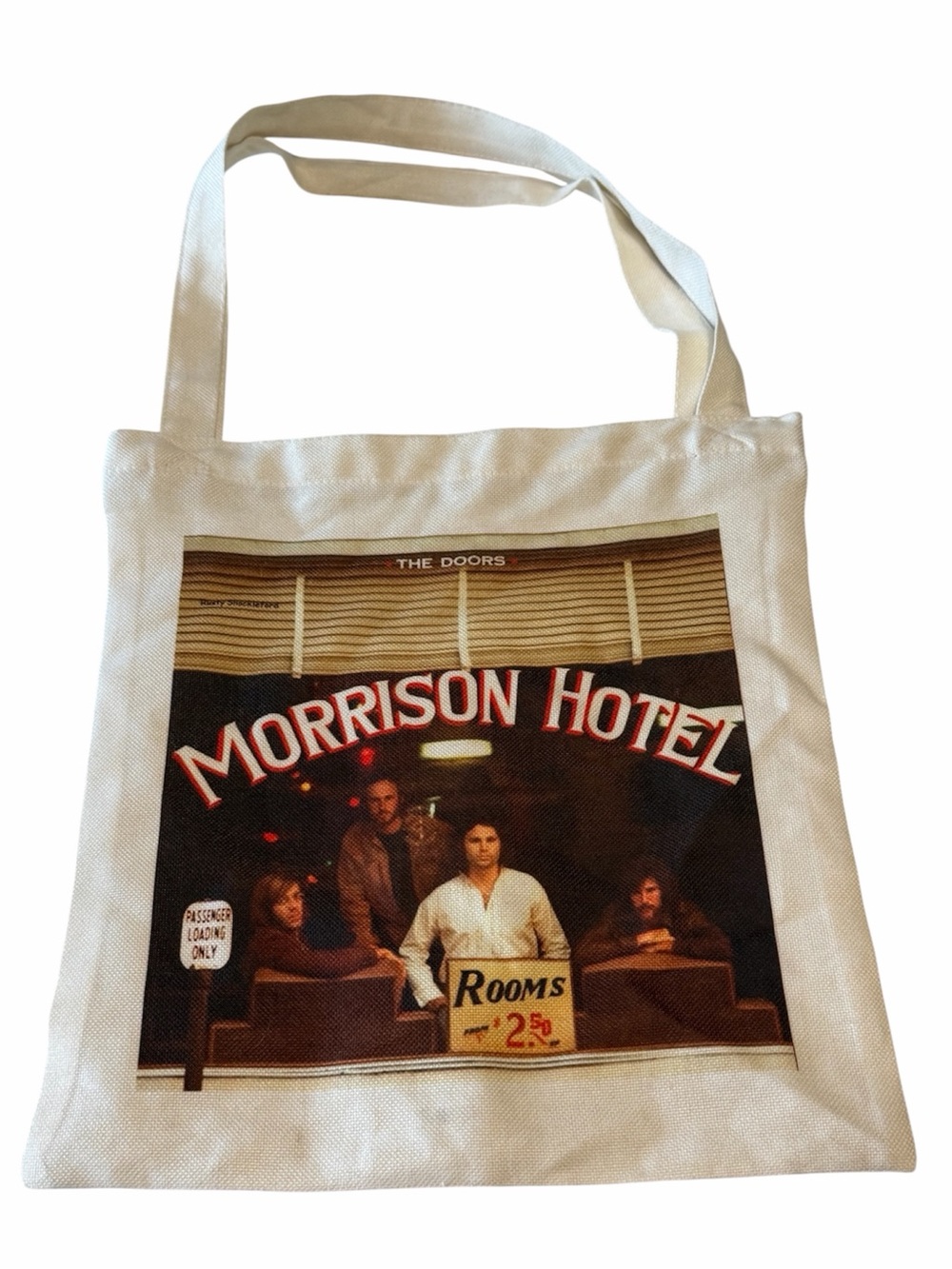 The Doors Morrison Hotel Vintage Tote Bag – 1970 Album Art Rock Band Carryall